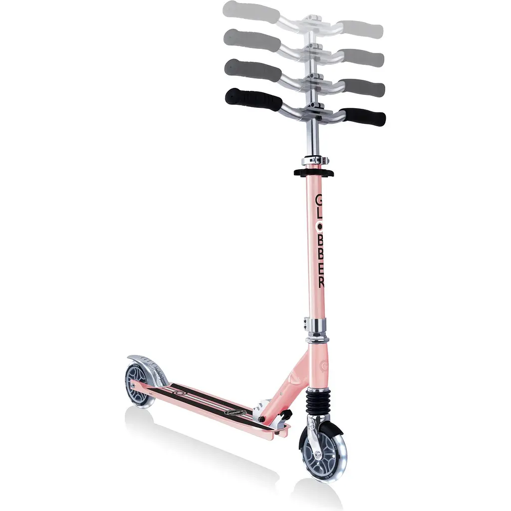 Самокат Globber Flow element comfort lights, колеса з підсвічуванням, рожевий(727-210) - фото 4