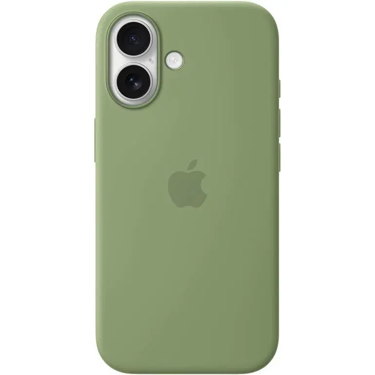 Чохол Silicone Case with Button, Animation & MagSafe для Apple iPhone 17 Light Moss AAA [153239] - фото 2