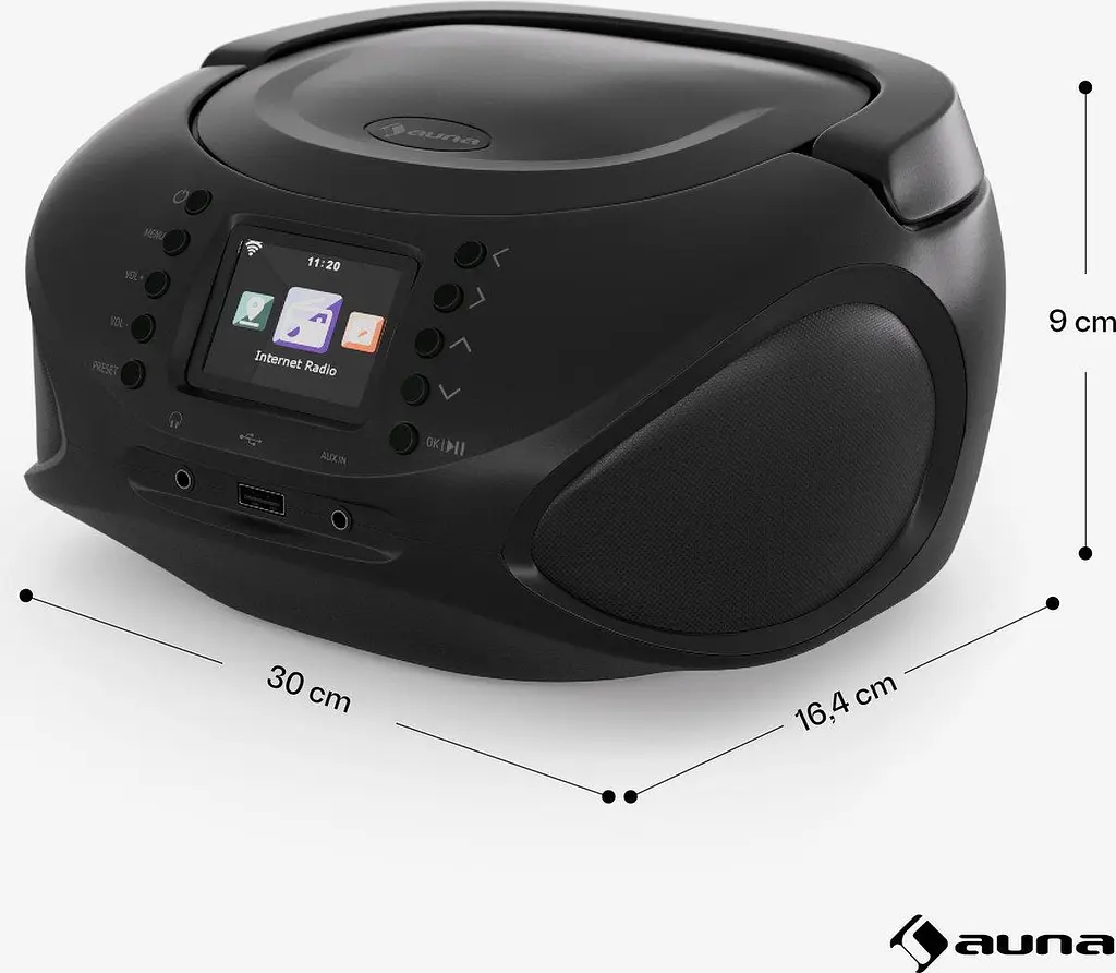 Бумбокс Auna Roadie Smart IR/DAB/BT/CD/MP3 USB (10040492) - фото 4
