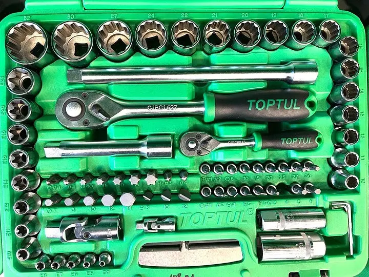 Професійний набір автоінструментів 1/4", 1/2" 108 од. (12-гр.) TOPTUL GCAI108R1 - фото 3