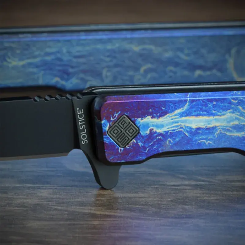 Ніж Ocaso Solstice, Anodized titanium, Black (10DBB) - фото 4