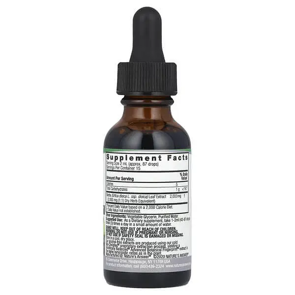 Інші екстракти Nettle Extract 2,000 mg 30 мл Nature's Answer vit0005870 - фото 2
