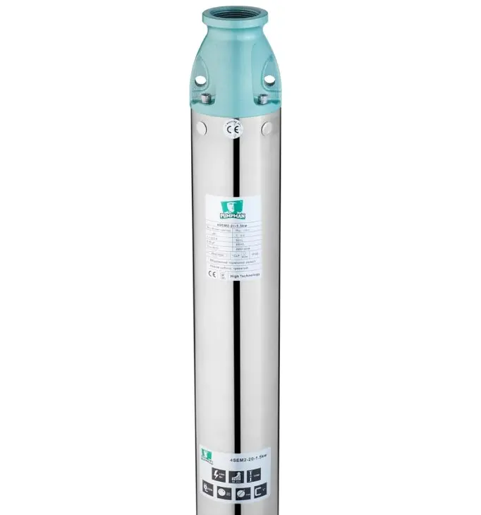 Насос глибинний багатоступінчастий відцентровий Pumpman 4SEM2-26-1.5 кВт Hmax 200 м Qmax 5,5 куб.м 2200 Вт (CV033200) - фото 3