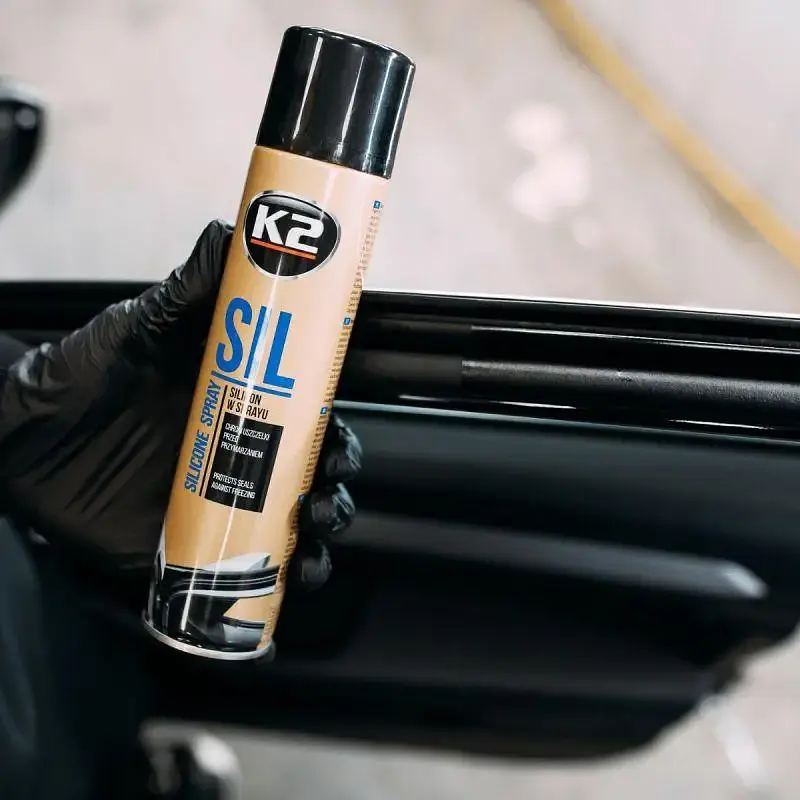 Мастило для гуми та пластику K2 Sil Aero рідке силіконове прозоре аерозоль 300 мл - фото 2
