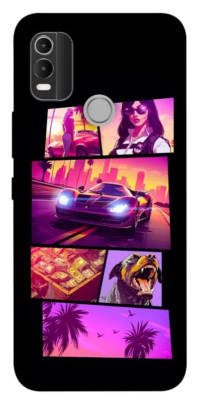TPU чохол Demsky GTA vibes для Nokia C21 Plus