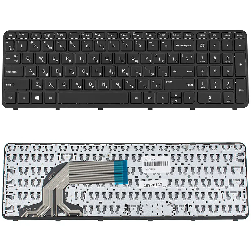 Клавіатура для ноутбука HP (ProBook: 350 G1, 355 G2) rus, black, з фреймом - фото 2