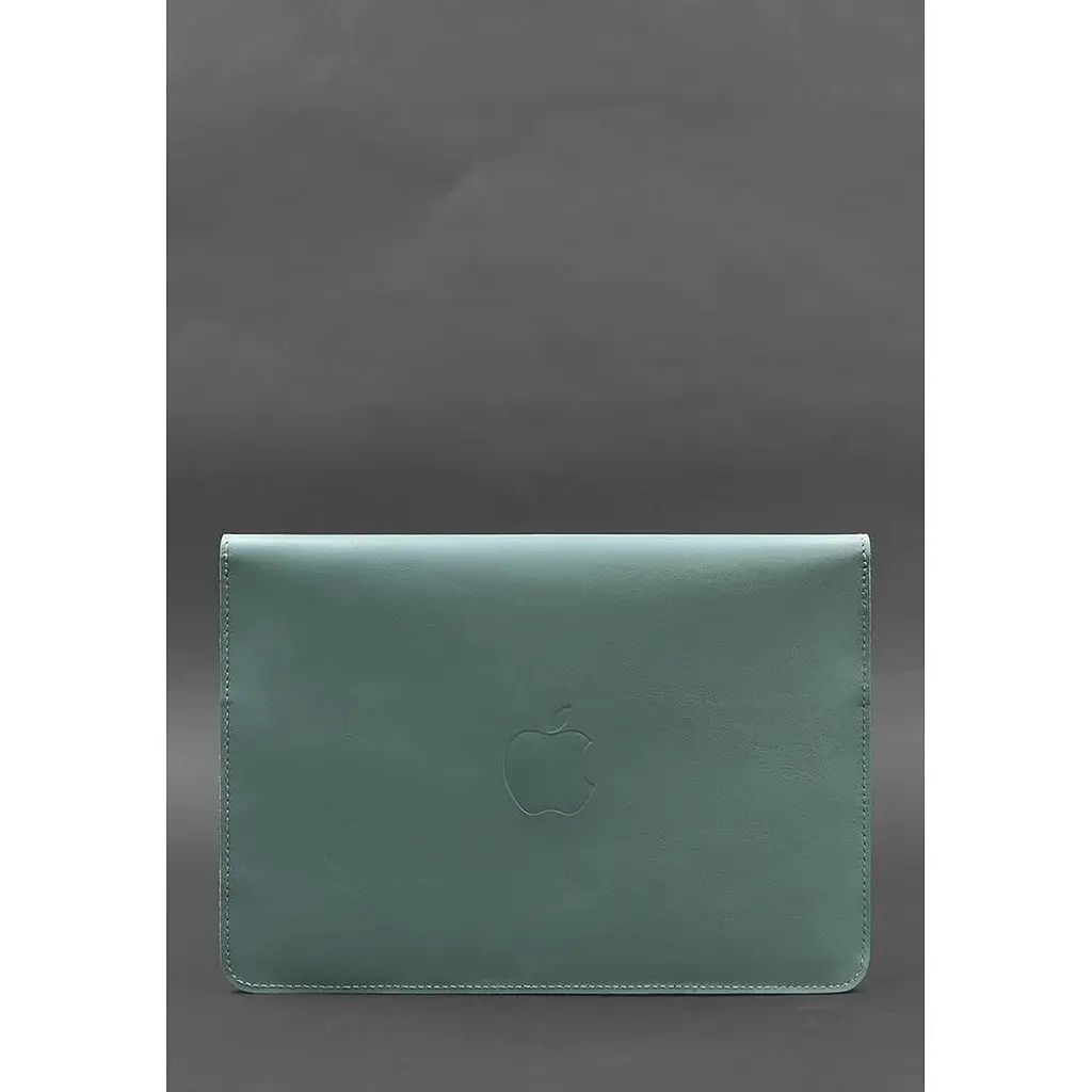 Шкіряний чохол-конверт BlankNote на магнітах для MacBook 14 Бірюзовий - фото 2