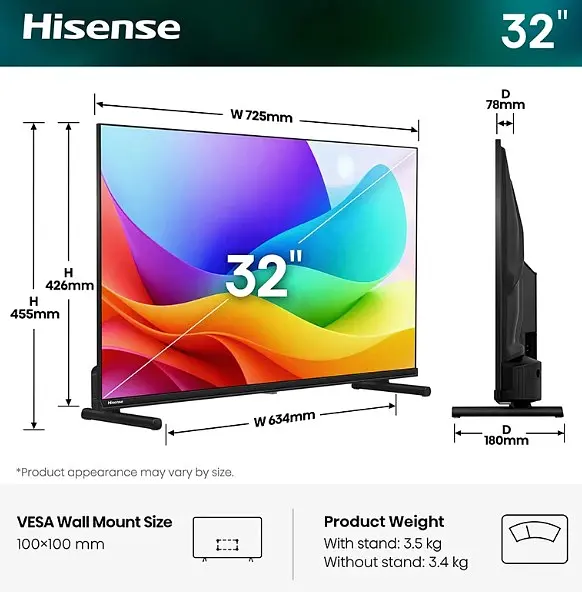 Телевізор HISENSE 32A5S (Smart TV) - фото 3