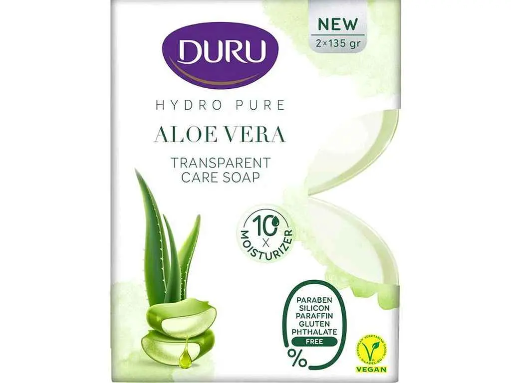 Мило DURU 2шт 135г прозоре Hydro Pure Aloe Vera