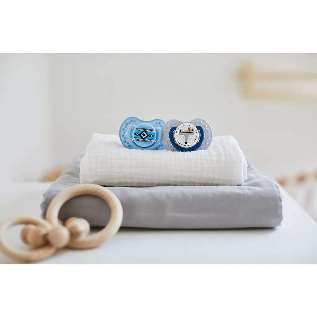 Пустушка силіконова Lovi Indian Summer, симетрична, 3-6 міс., 2 шт. (22/856boy) - фото 8