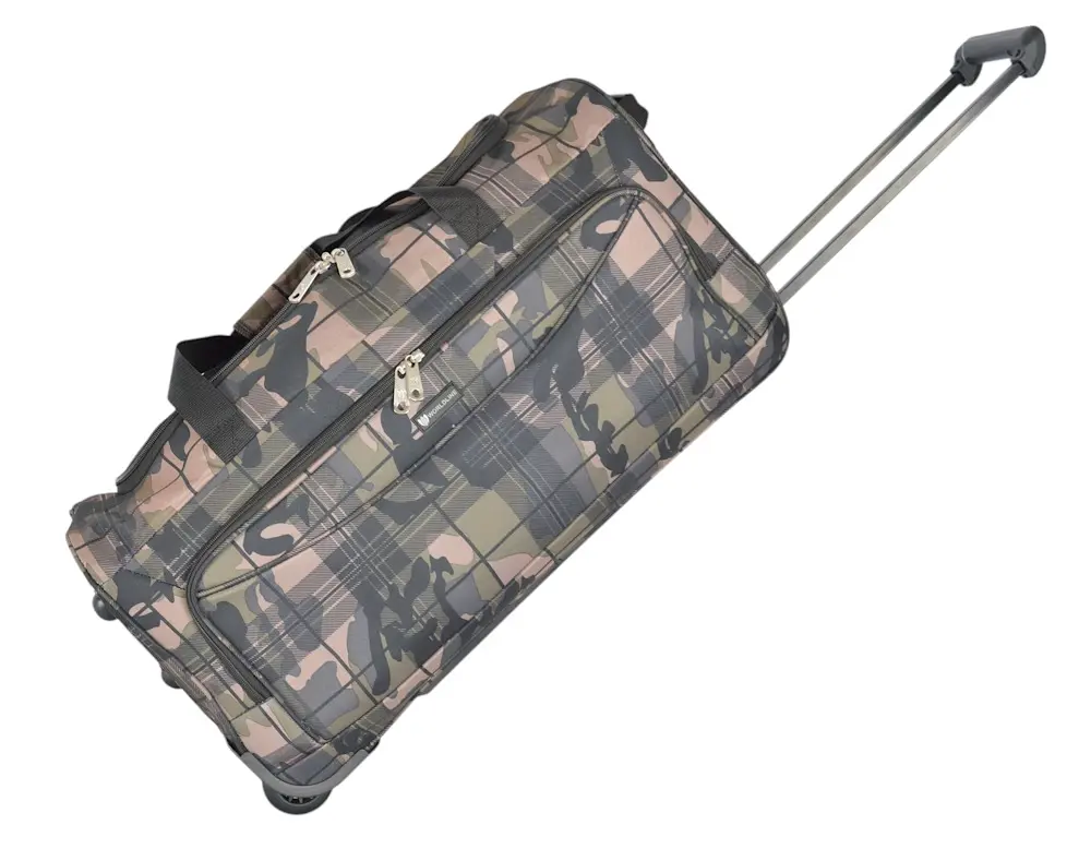 Дорожня сумка на колесах велика L Worldline Airtex 891/camouflage Різнокольоровий