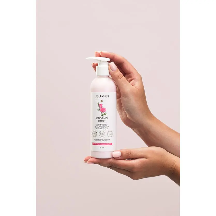Подарунковий набір T-LAB Organics Organic Rose Shampoo and Conditioner Set: шампунь 250 мл + кондиціонер 250 мл (667211) - фото 5