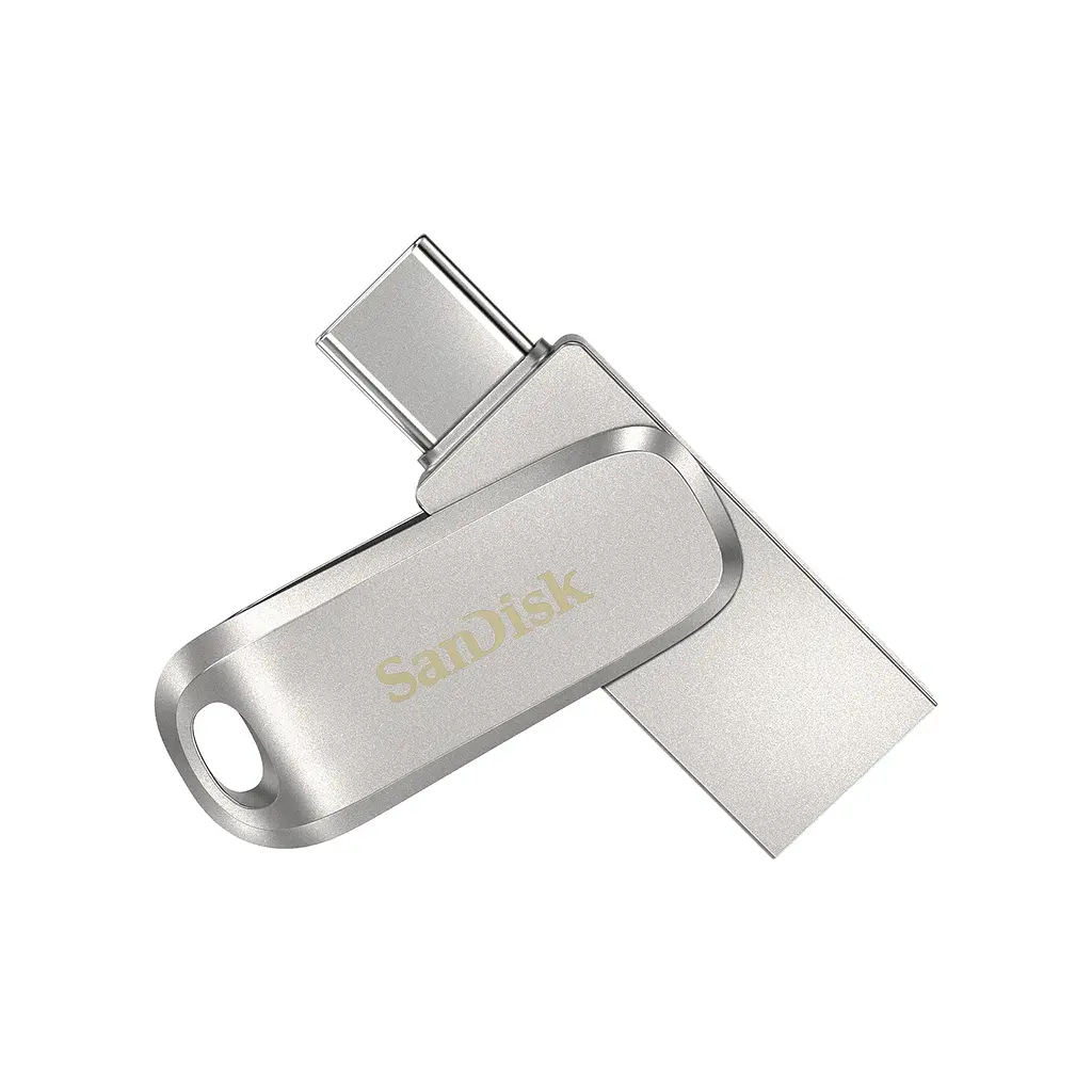 SanDisk Накопичувач 32GB USB 3.1 Type-A + Type-C Dual Drive Luxe срібний - фото 5