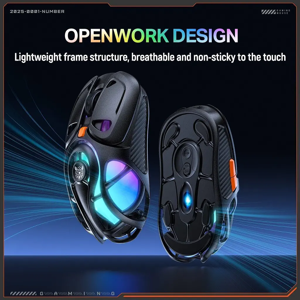 Миша Onikuma DM02 Wireless Black [161300] - фото 8