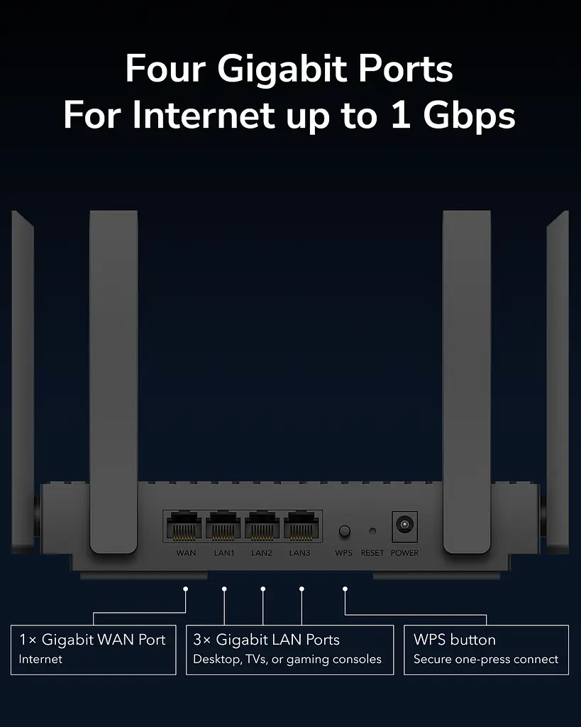 Бездротовий маршрутизатор CUDY WR3000 AX3000 Gigabit Wi-Fi 6 Mesh Router (6995553) - фото 5