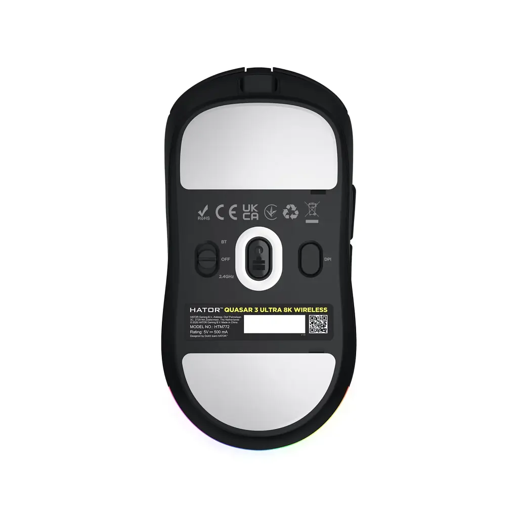 Мишка Hator Quasar 3 Ultra 8K Wireless Black Edition (HTM772) - фото 7