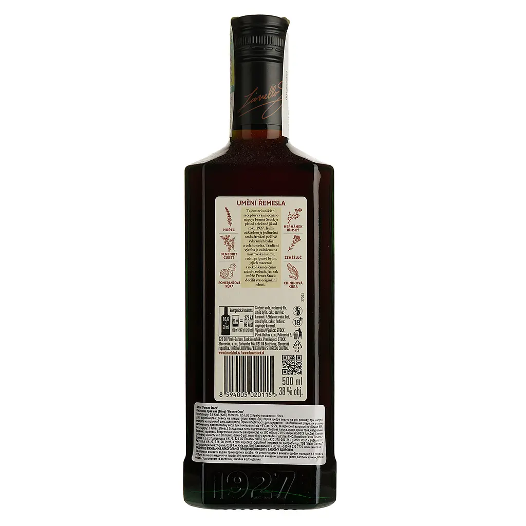 Настойка Stock Fernet 38% 0.5 л - фото 2