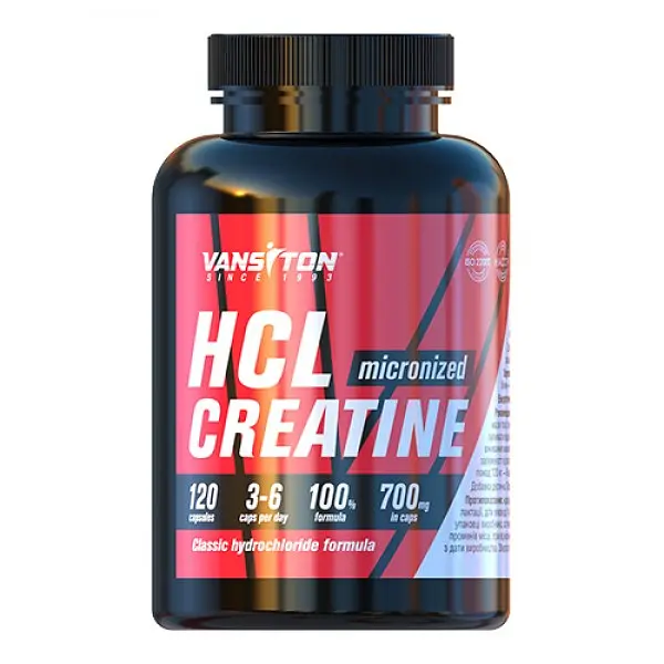 Креатин HCL Creatin, 120 капсул Vansiton fit0016239