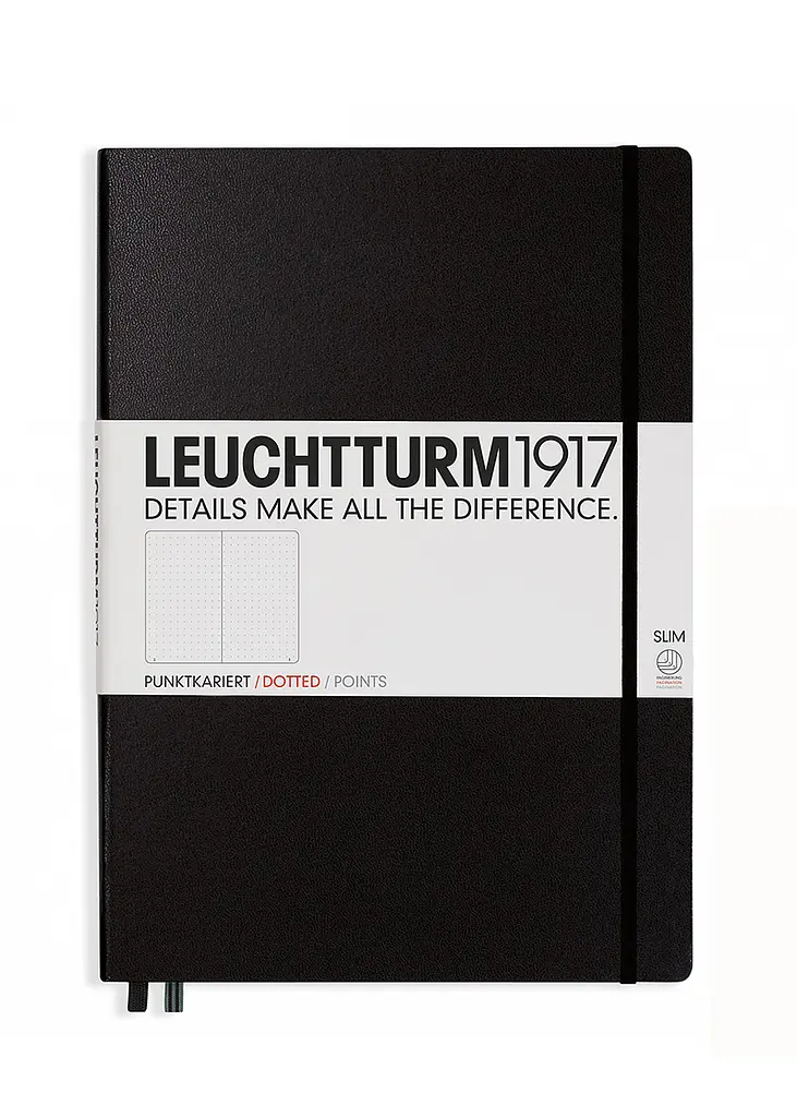 Блокнот Leuchtturm1917 Master Slim A4+, чорний, крапка (321149) - фото 7