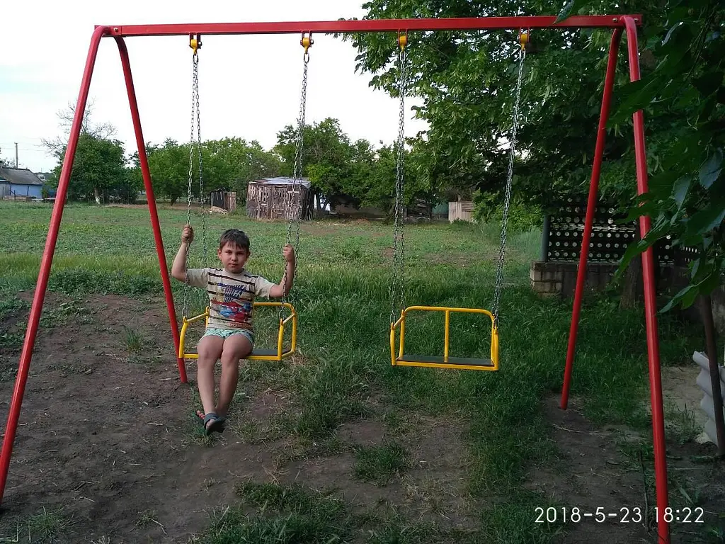 Гойдалки двомісні на ланцюгах, для всієї сім'ї. - фото 6