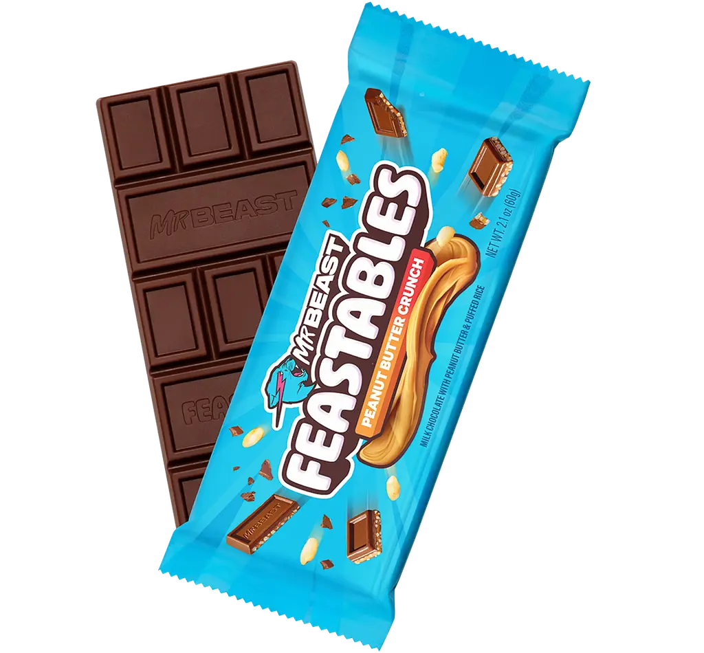 Шоколад MrBeast Milk Chocolate Peanut Butter Crunch 60 г