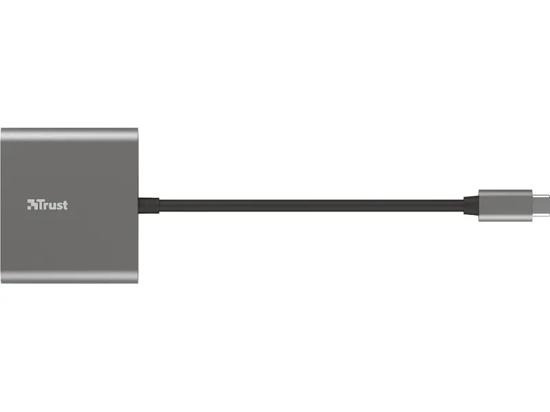 Док-станція для ноутбука Trust Dalyx 3-in-1 Multiport USB-C Adapter ALUMINIUM (23772) - фото 5