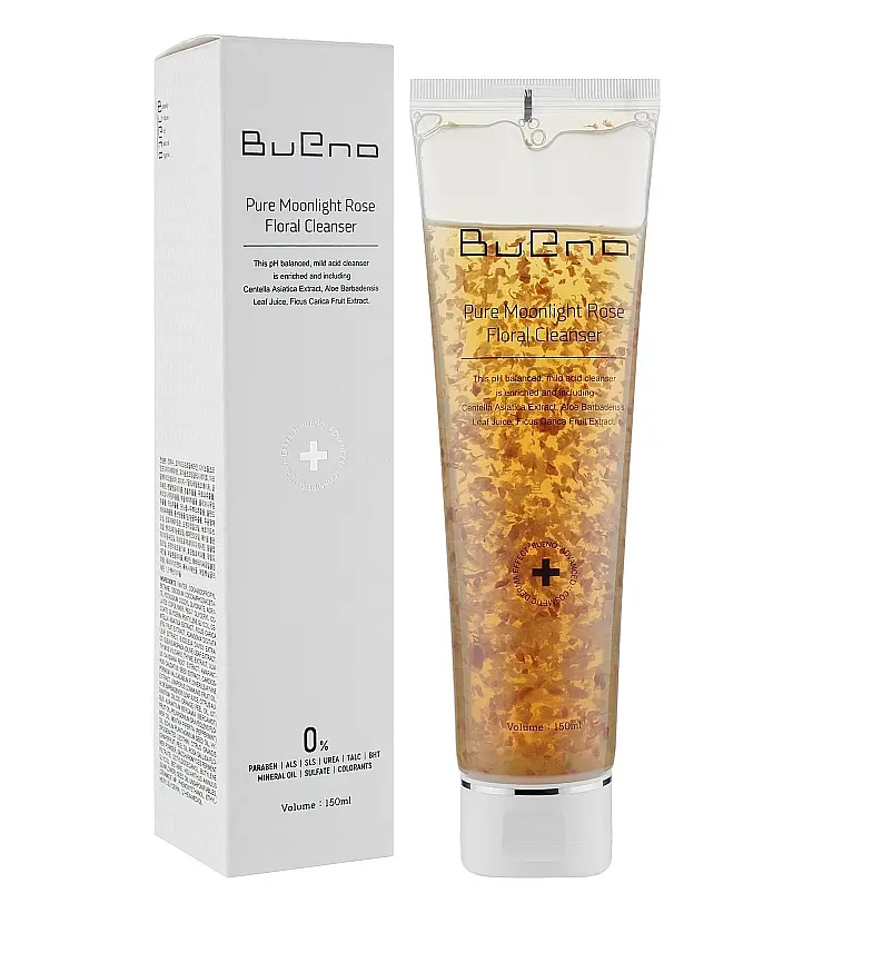 Гель для вмивання з пелюстками троянд Pure Moonlight Rose Floral Cleanser Bueno 150 мл