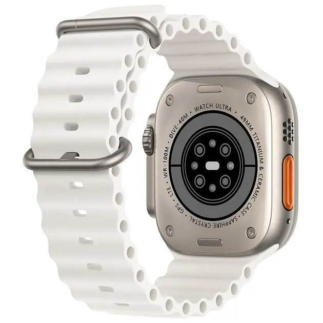 Смарт-годинник Smart Watch HK10 Ultra 3 49 мм з AMOLED Full HD екраном і з 2 додатковими ремінцями в комплекті Білий - фото 2