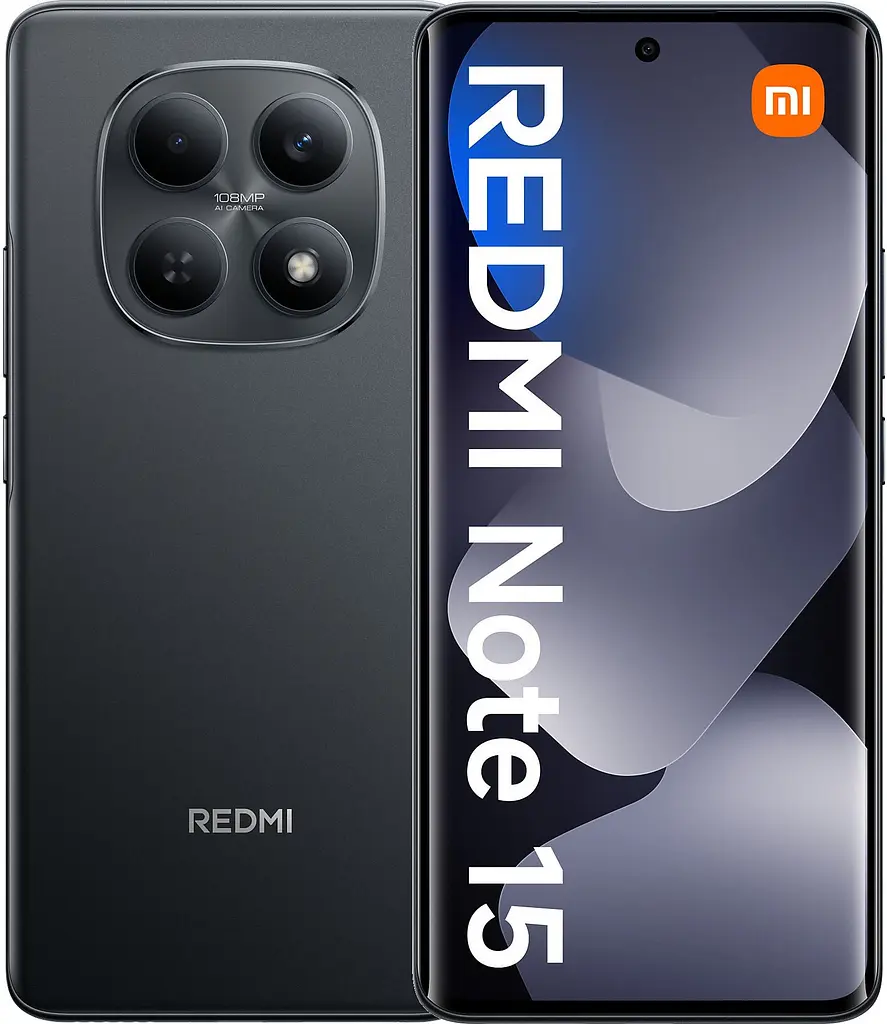 Смартфон Xiaomi Redmi Note 15 4G 8/256GB Midnight Black (UA UCRF) NFC (no charger)