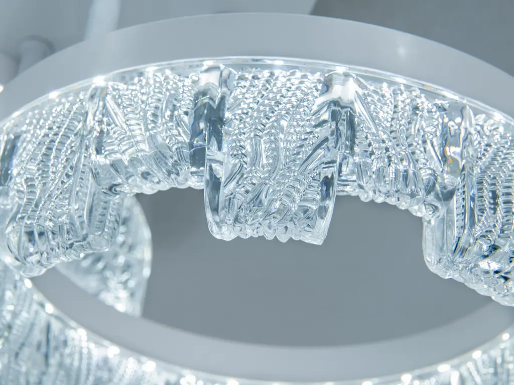Сучасна стельова LED-люстра Diasha MX78204-2+2WH 105W, чотири кільця, 3 режими світла, 72×51 см - фото 5