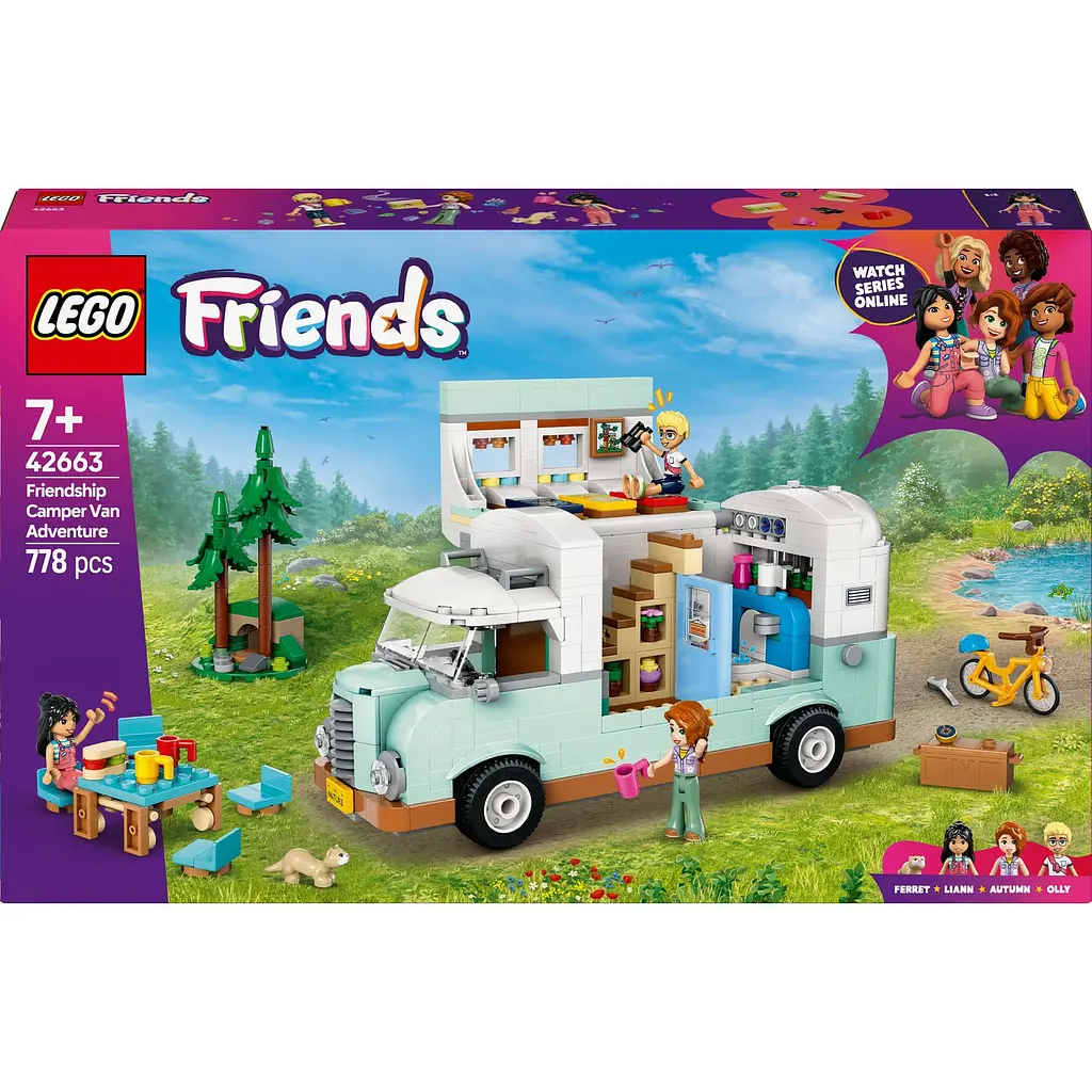 Уцінка. Конструктор LEGO Friends Пригоди на фургоні дружби 778 деталей (42663)