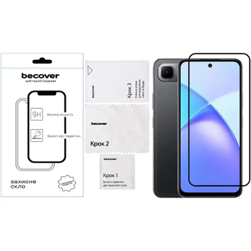 Скло захисне BeCover Infinix Smart 10 Plus (X6725B) Black (713726) - фото 2