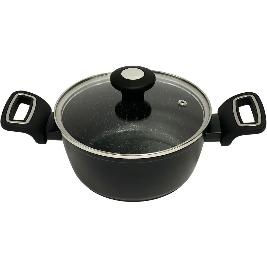 Жаровня Krauzer Titanium Line с крышкой 16 см 1.2 л (78114) - фото 3
