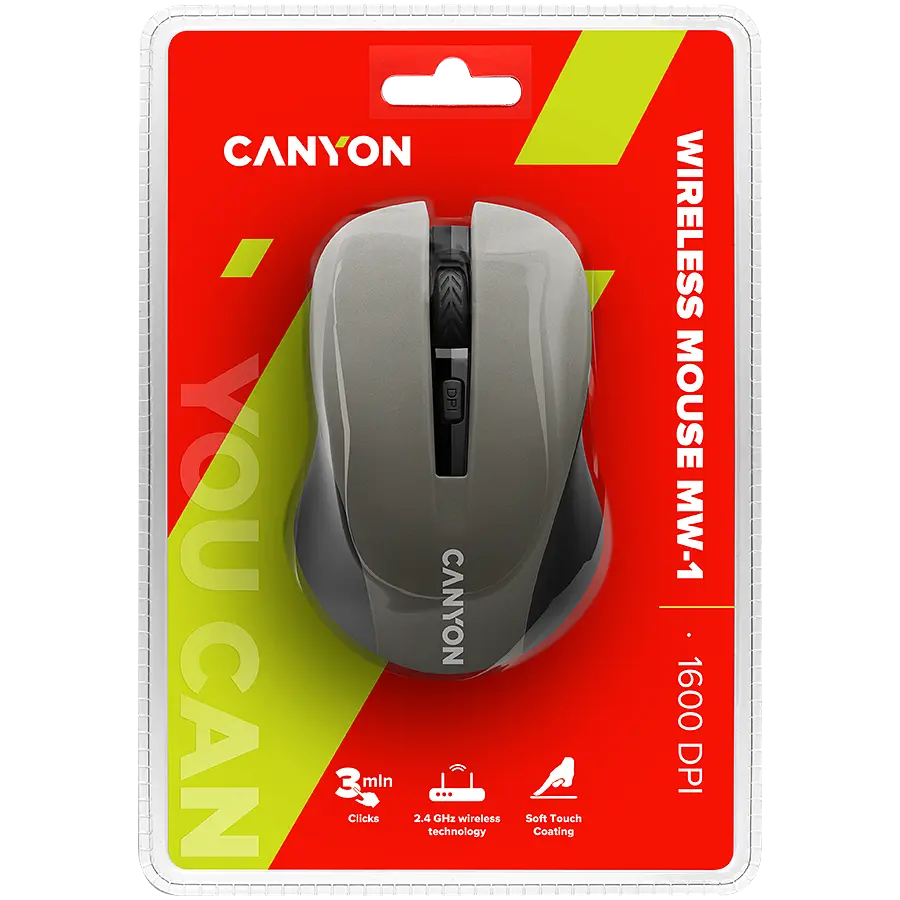 Миша Canyon CNE-CMSW1G Сірий - фото 3