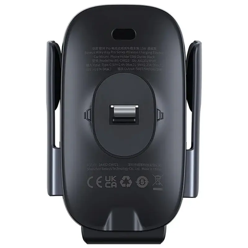 Автодержатель с БЗУ Baseus Milky Way Pro Wireless Charging Electric Car Mount 15W (C40357000111-0) - фото 3