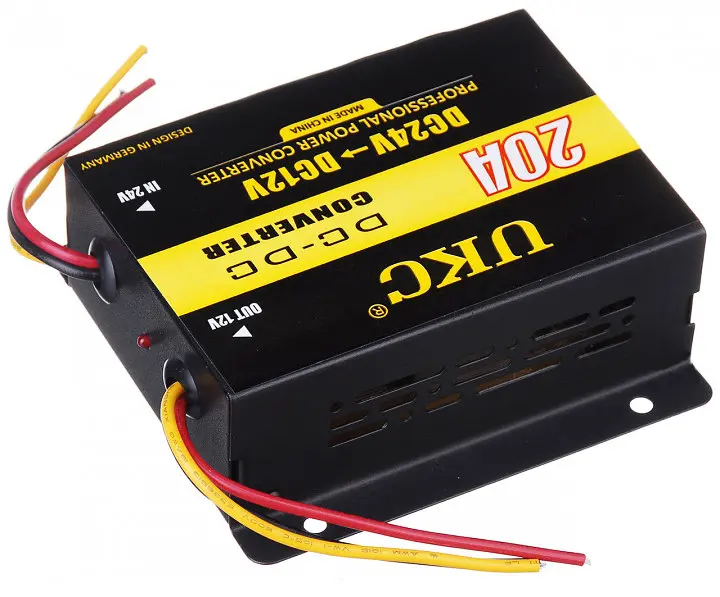 Перетворювач напруги 24 V на 12 V, автоінвертор-конвертор UKC DC/DC 24 V-12 V 20 A - фото 2