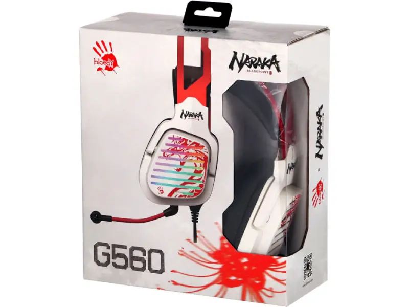 Гарнітура A4Tech Bloody G560 Naraka White - фото 6