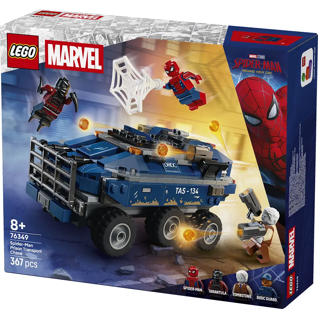 Конструктор LEGO Marvel Переслідування Людиною-Павуком машини для перевезення злочинців (76349) - фото 8