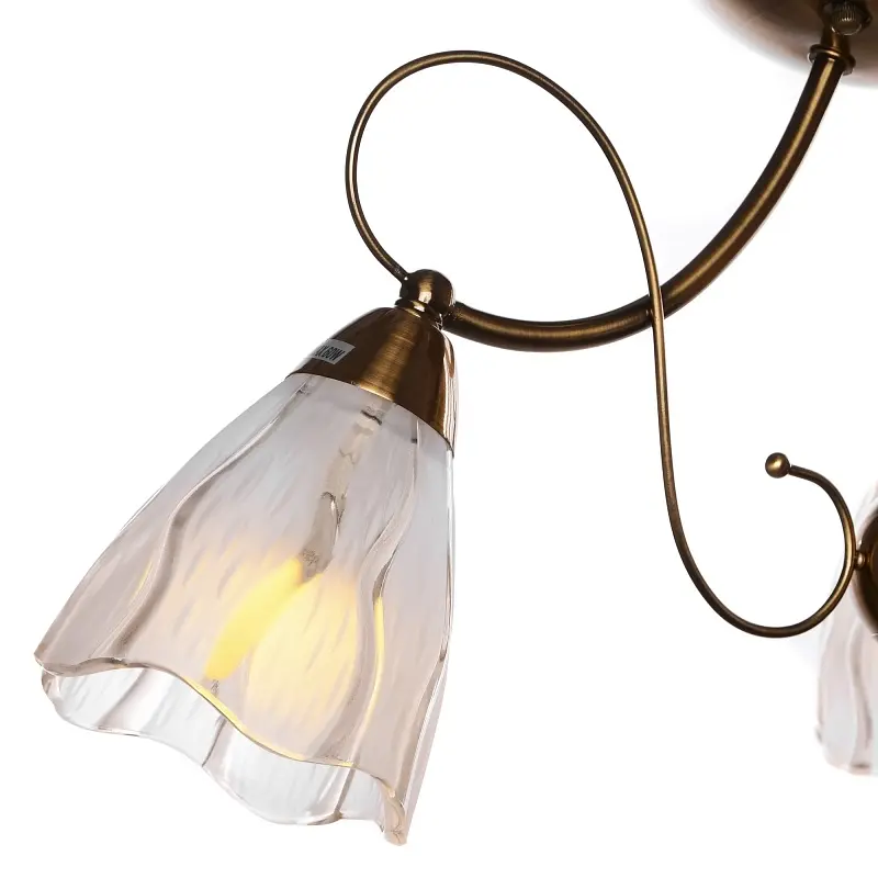 Люстра потолочная Brille классическая E14 40W BZ (LK-268C/3) - фото 7