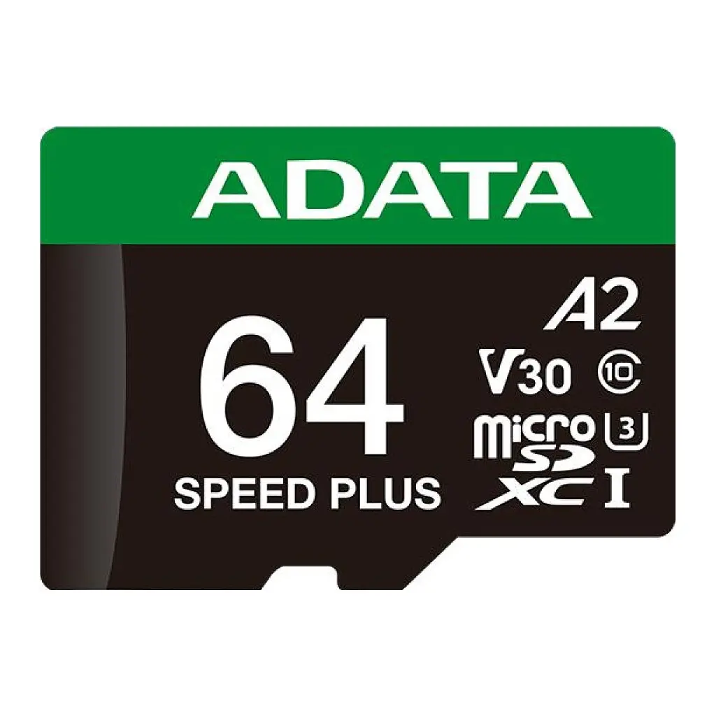Карта пам'яті ADATA 64GB microSD class 10 UHS-I U3 V30 A2 Speed Plus (UD64GUI3V30A2SP-RA1) - фото 2
