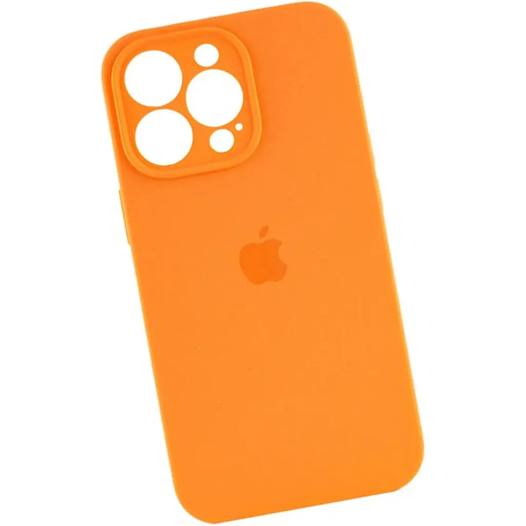 Чохол Silicone Case Camera Protect для Apple iPhone 16 Pro Orange AA [117072] - фото 3