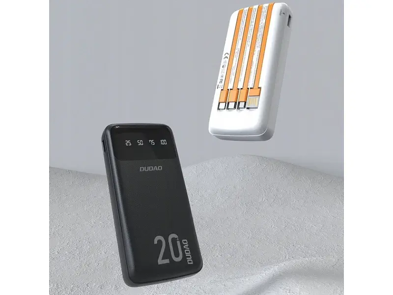 Зовнішній акумулятор (Power Bank) Dudao K6Pro+ 20000 mAh 10W White (6977196682409) - фото 2