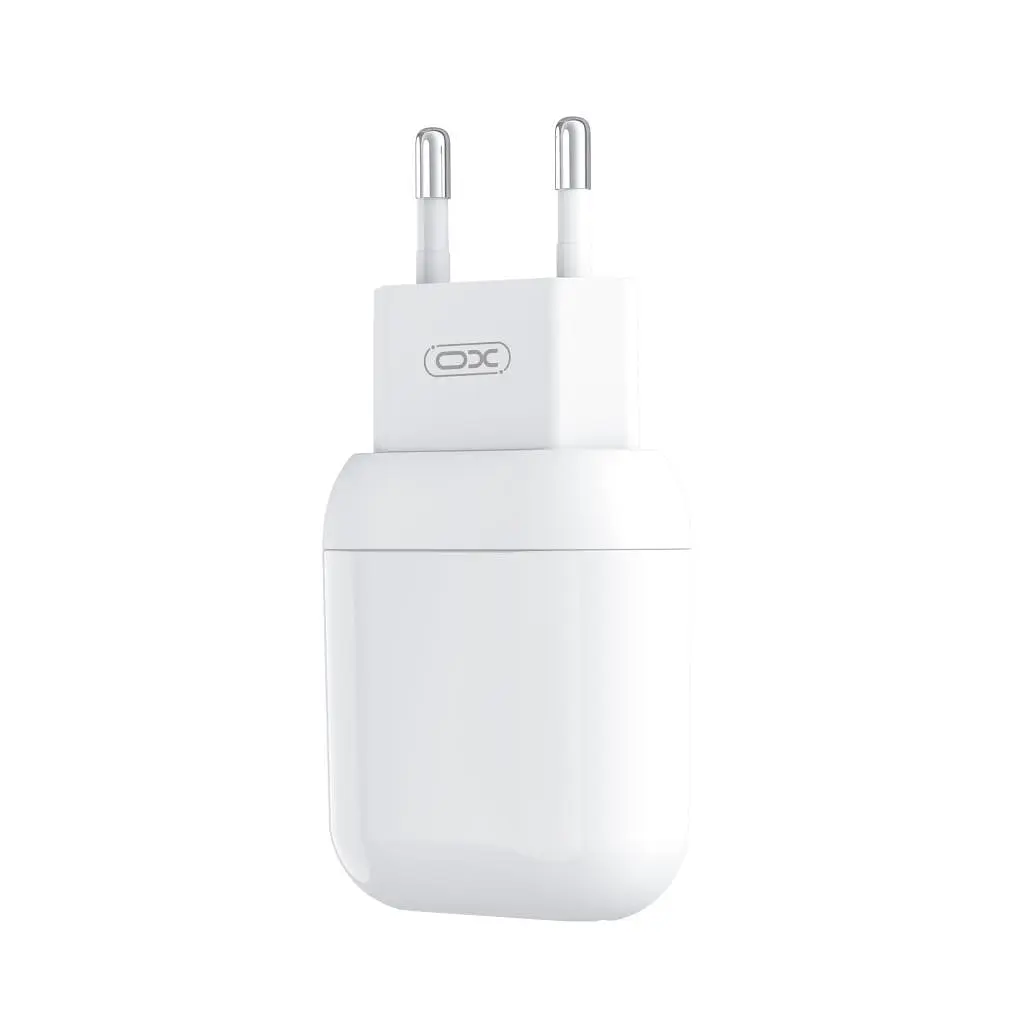 Зарядний пристрій XO 2xUSB 2.4 А + кабель USB-A — Lightning білий (L78-L-WH) - фото 2