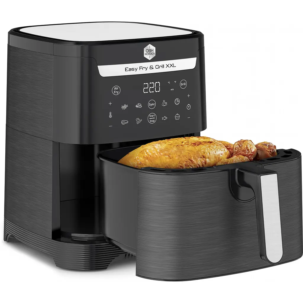 Мультипіч OBH Nordica EasyFry&Grill XXL 1830 Вт чорна (AG8018S0) - фото 3