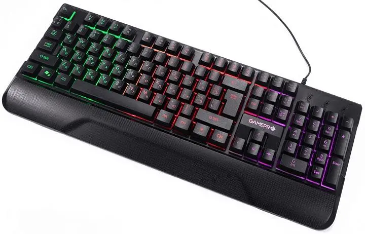 Клавиатура GamePro GK398 Headshot RGB USB Black (GK398) - фото 2