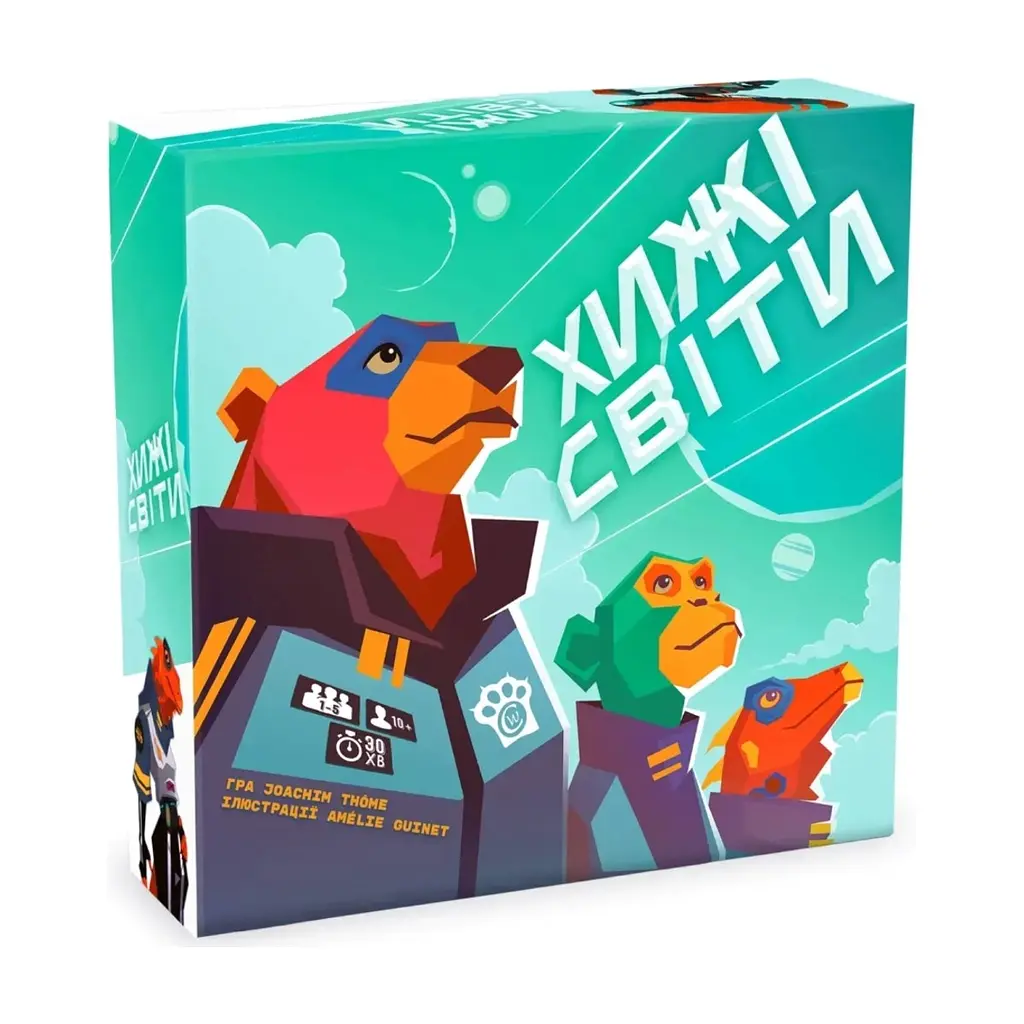 Настільна гра WoodCat Хижі Світи (Wild Space) (укр.) (ВР_ХС)