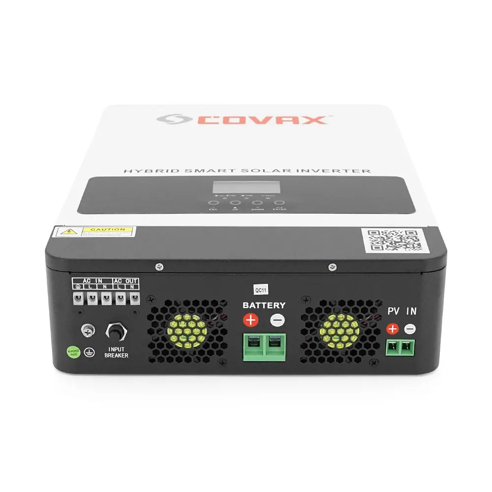 Гібридний інвертор COVAX CV-PS-3200-24V, 3200VA\3000W, 24V, ток заряда 0-60A, 170-280V, MPPT (80А, 55-450 Vdc), 405*286*98mm. 4.5kg - фото 3