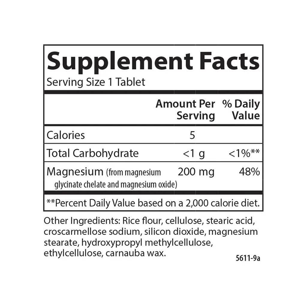 Хелатний магній гліцинат Carlson Chelated Magnesium Glycinate - 180 tabs - фото 2