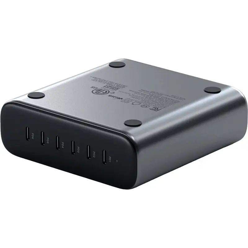 Сетевое зарядное устройство для Satechi 200 Вт USB-C 6-Port PD GaN Space Gray (ST-C200GM-EU) - фото 3