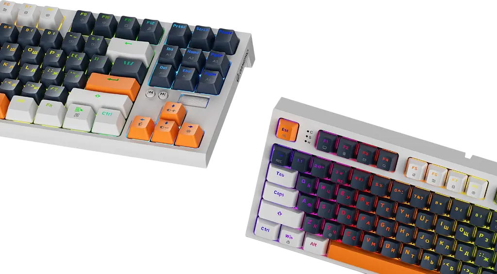 Клавіатура GamePro MK180W Red Hot-Swap RGB White - фото 3